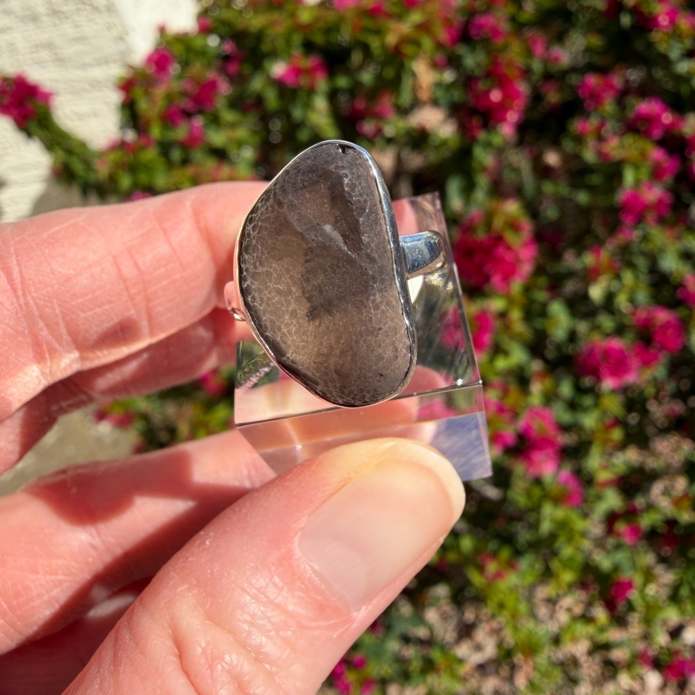 Saffordite Arizona Tektite Ring
